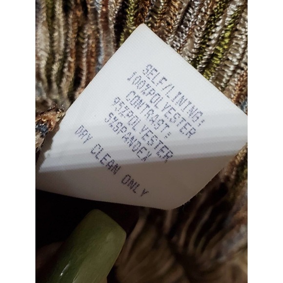 Rabbits Designs Women's Brown Polyester V-Neck Short Sleeve Knee Length Dress 12 - Picture 10 of 11